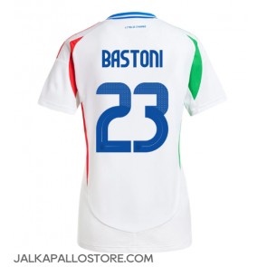 Italia Alessandro Bastoni #23 Vieraspaita Naisten EM-Kisat 2024 Lyhythihainen